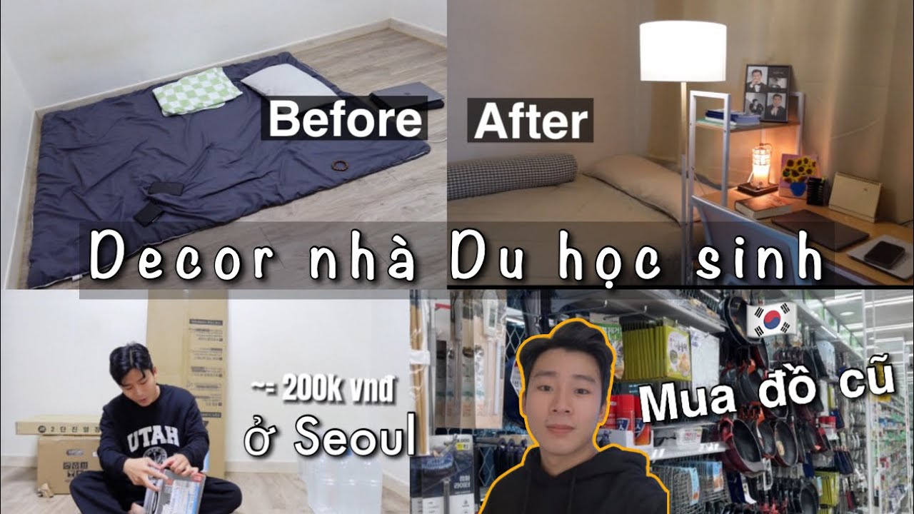 Ở Hàn Quốc cũng mua bán ĐỒ CŨ   Decor nhà DU HỌC SINH ở Seoul